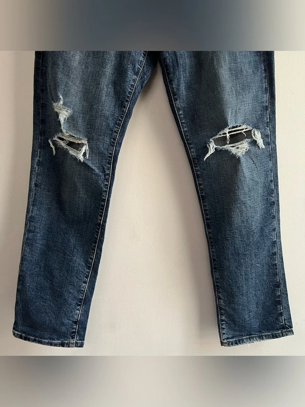 NWT Abercrombie & Fitch Rustin Athletic Skinny Jeans Distressed 31x30 Stretch